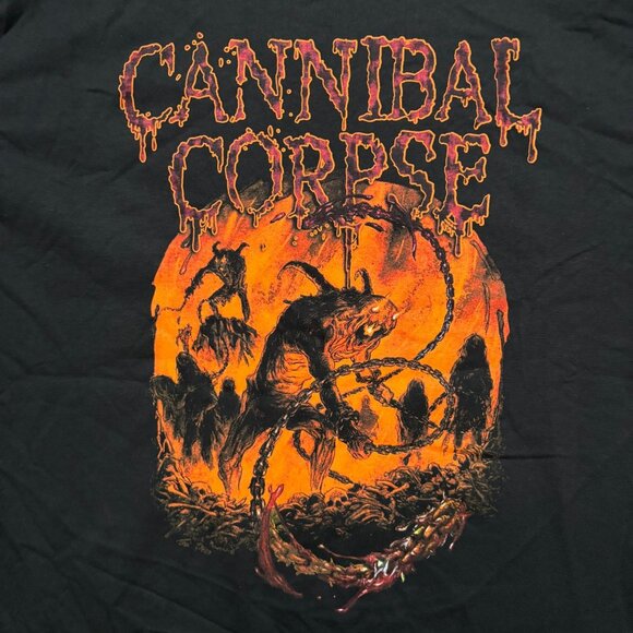 Cannibal Corpse Scourge of Iron Death Metal Band T-Shirt Size Extra Large - Picture 2 of 4
